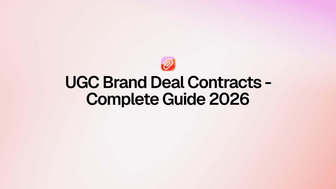 UGC Brand Contracts Guide: What to Sign and What to Avoid